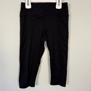 Girls Black Athletic Capri Pants Size S